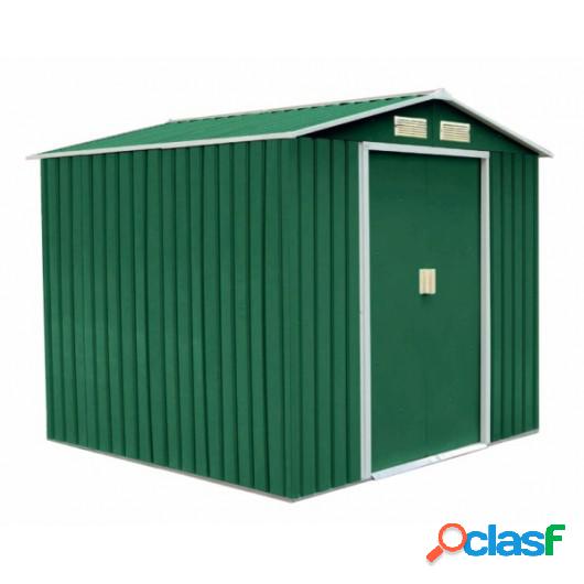 Caseta Jardin 340X319X210Cm Natuur Metal Verde Nt104066