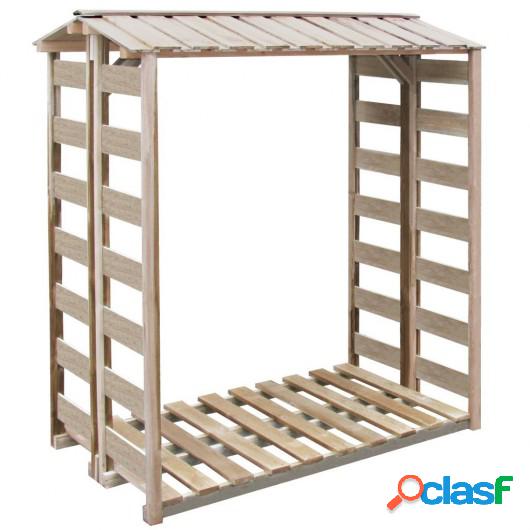 Caseta para leña 150x100x176 cm madera de pino impregnada