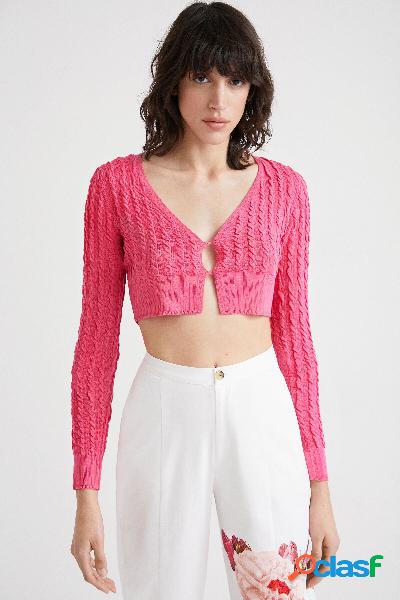 Chaqueta punto cropped