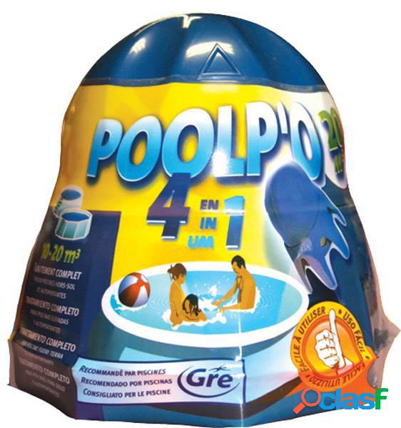 Cloro 4 acciones para piscinas Gre Poolp'o 10-20m3 500g