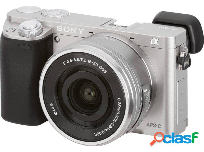 Cámara Mirrorless SONY A-6000+16-50MM (Plata - 24.3 MP -