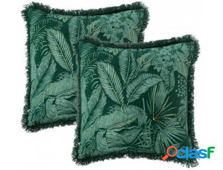 Cojin HOGAR Y MÁS Funda De TropicPieza Algodón (40x40cm -