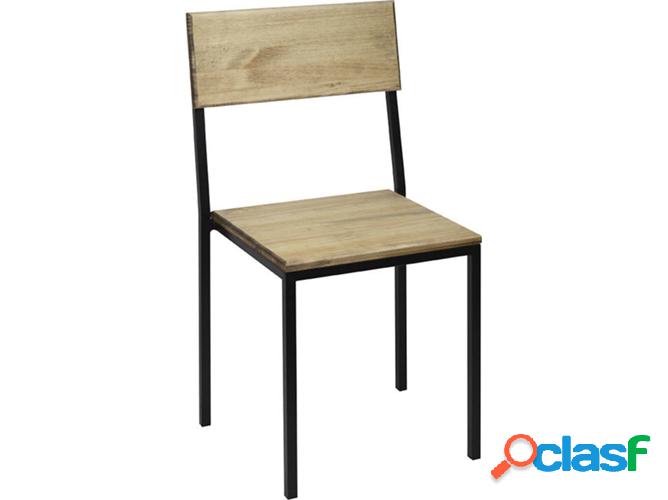 Conjunto 4 Silla DS MUEBLES 785544 iCub (Negro - 40 x 40 x