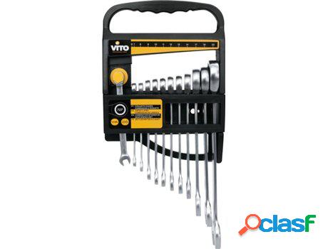 Conjunto de 12 Llaves de Carraca VITO Combinadas