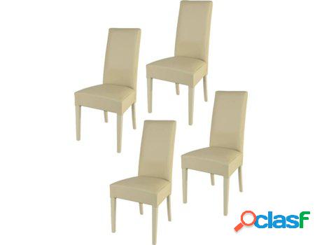 Conjunto de 4 Sillas T M C S Luisa (Beis - 99x46x55 cm -