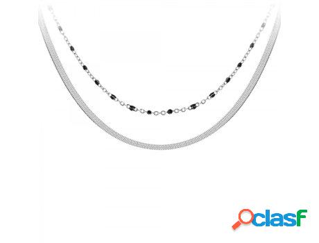 Conjunto de Collares SC_BOHEME (Acero - 35cm)
