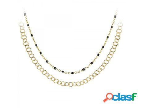 Conjunto de Collares SC_BOHEME (Acero - Dorado - 35cm)