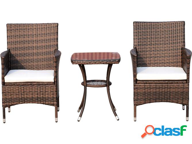 Conjunto de Jardín OUTSUNNY 863-027BN (3 Piezas)