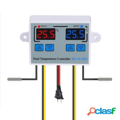 Controlador digital de temperatura dual de 12 V LED Celsius