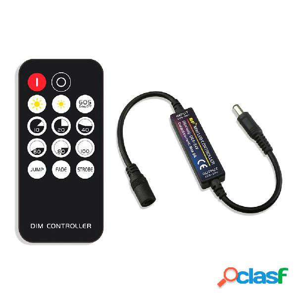Controlador rf mini tira led monocolor + mando