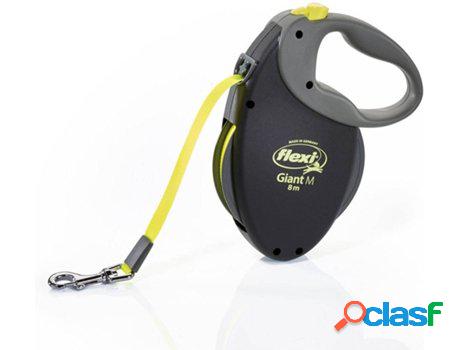 Correa para Perros GLOBAL Extensible (Amarillo - 8m - Hasta: