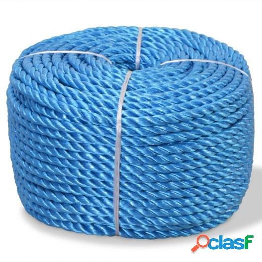 Cuerda torcida de polipropileno 10 mm 250 m azul