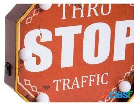 Decoración De Pared HOGAR Y MÁS Señal De Stop Led Con