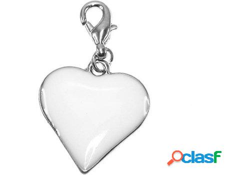 Dije SC_CRYSTAL Corazón (bañado a rodio - 20 mm x 19 mm)