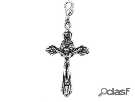 Dije SC_CRYSTAL (bañado a rodio - 38 mm x 22 mm)