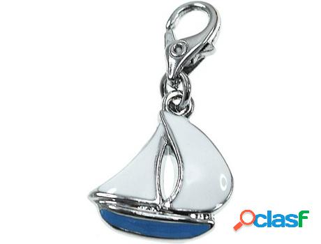 Dije SC_CRYSTAL (bañado a rodio - Blanco - 17 mm x 16 mm)