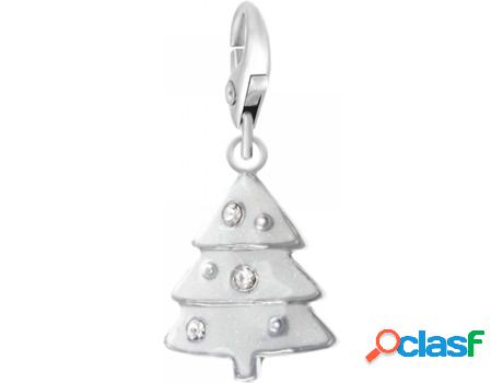 Dije SC_CRYSTAL (bañado a rodio - Blanco - 20 mm x 16 mm)