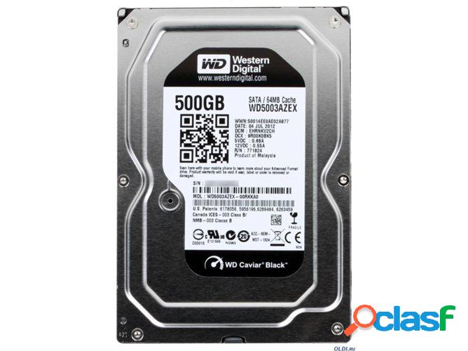 Disco HDD Interno WESTERN DIGITAL Caviar Black (500 GB -