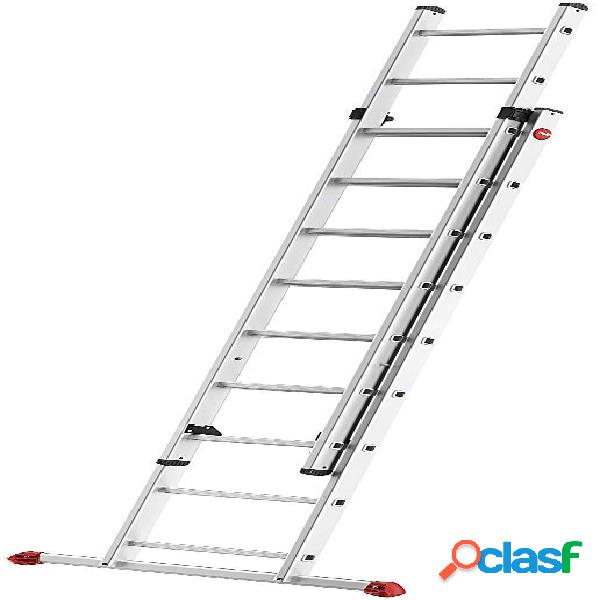 Escalera de aluminio Hailo S80 ProfiStep duo 9 peldaños