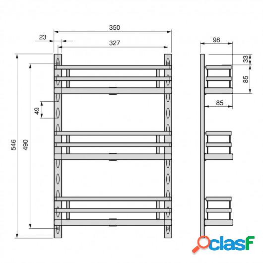 Especiero de 3 bandejas para mueble de cocina o pared,