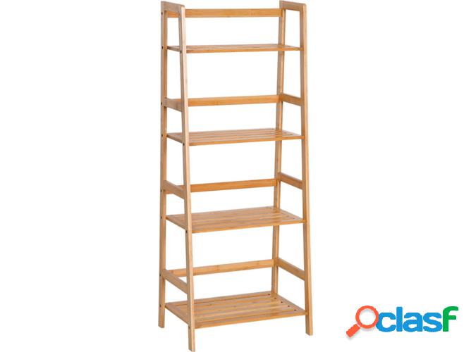 Estante HOMCOM 833-464 Marrón (Bambu - 48 x 30 x 119 cm)
