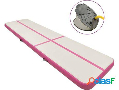 Esterilla de Yoga Inflable VIDAXL Rosa con bomba