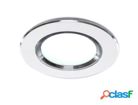 Foco Downlight GREENICE LED 3W 240Lm 6000ºK Aro Plateado