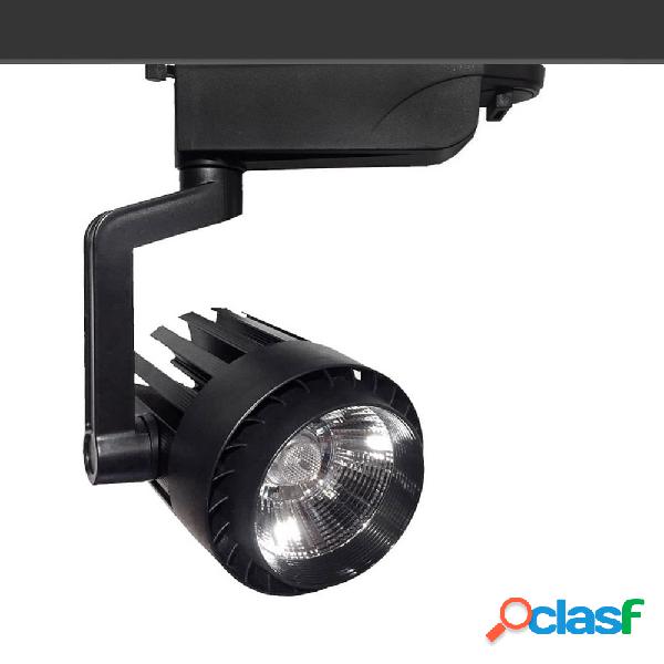Foco led carril monofásico zor rail negro 30w blanco frío