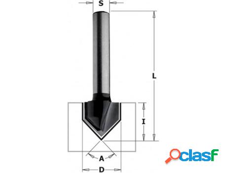 Fresa para Ranuras En “V” (90°) CMT ORANGE TOOLS S=8