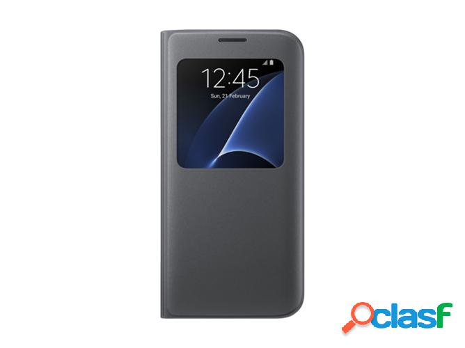 Funda SAMSUNG S-View Galaxy S7 Edge negro
