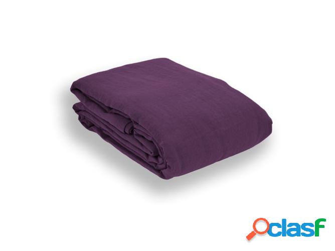 Funda de Edredón lino lavado ANGELLINEN morado 240 x 220 cm