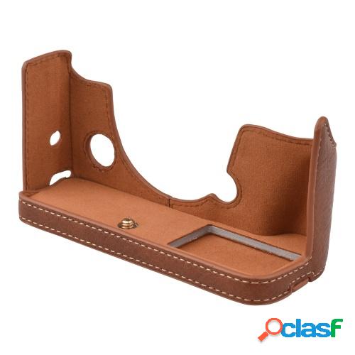Funda de cuero de PU para cámara Versión de apertura