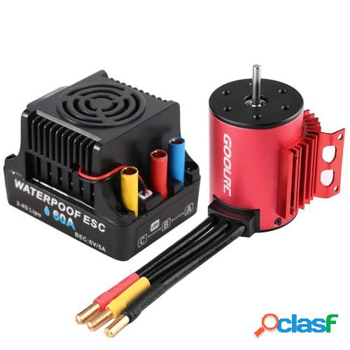GOOLRC 3650 3900KV Motor sin escobillas con disipador de