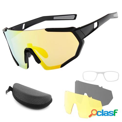 Gafas de ciclismo con 2 lentes intercambiables UV400 Gafas