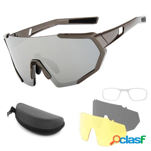 Gafas de ciclismo con 2 lentes intercambiables UV400 Gafas