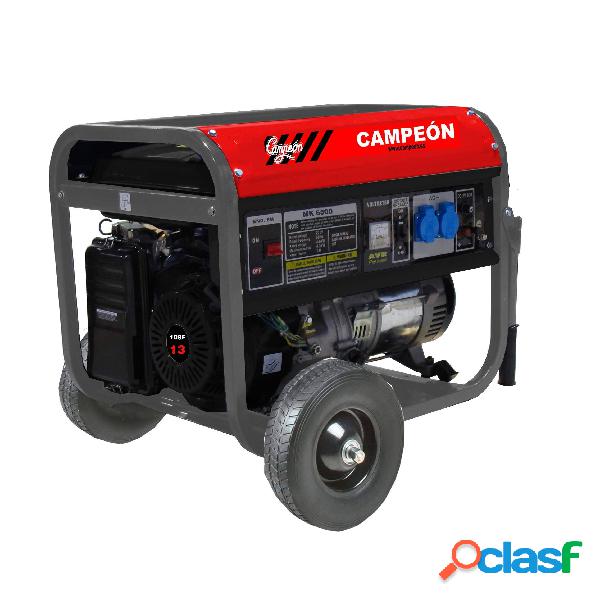 Generador Gasolina 13 Cv 5Kva 25Lt Monofasico Mk6500 Campeon