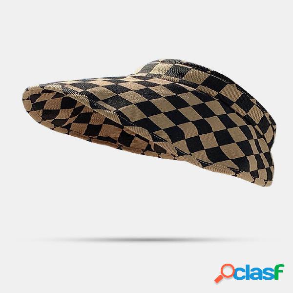 Gorra de béisbol al aire libre Leisure Checkerboard Plaid