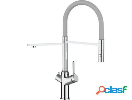 Grifo de cocina VIZIO 3 Vias Tubo Giratória 360° Cromado