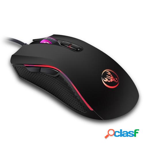 HXSJ A869 Ratón para juegos con cable 3200DPI 7 botones 7