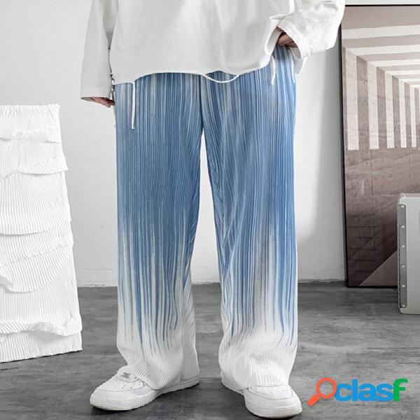 Hombre Color degradado Tie-dye Loose Pantalones