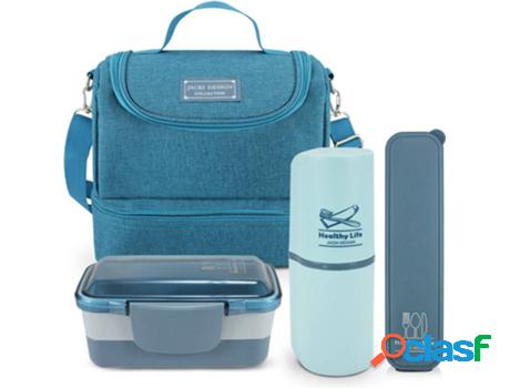 Juego de Bolsa Térmica y Fiambrera JACKI DESIGN SET002-AZ