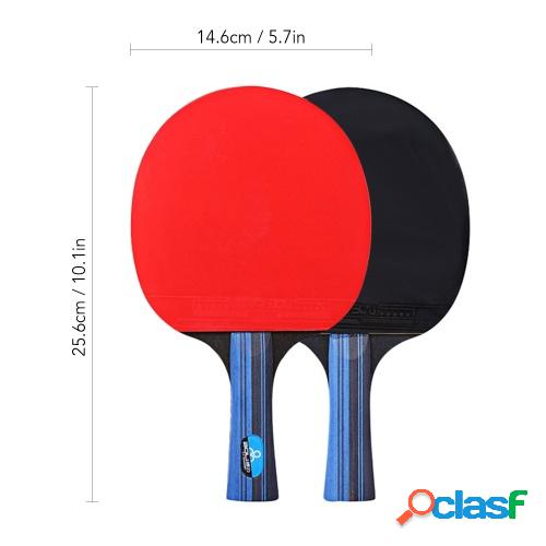 Juego de raquetas de tenis de mesa 2 paletas de ping pong y