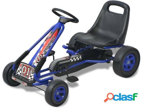 Kart VIDAXL con Asiento Ajustable (Azul - Edad Mínima: 3