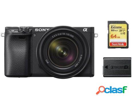 Kit Cámara Mirrorless, Objectivo, Tarjeta SD 64 GB y