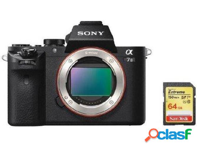 Kit Cámara Mirrorless SONY Alpha A7 II + SD 64GB