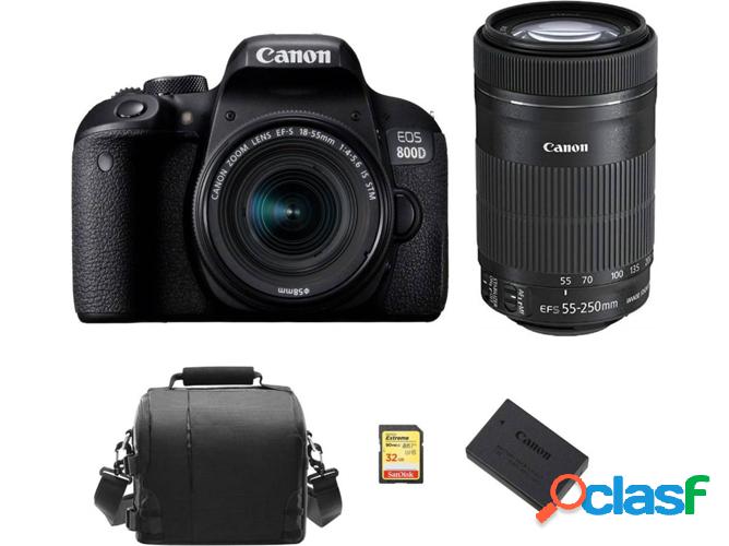 Kit Cámara Réflex CANON EOS 800D EF-S 18-55mm F4-5.6 IS