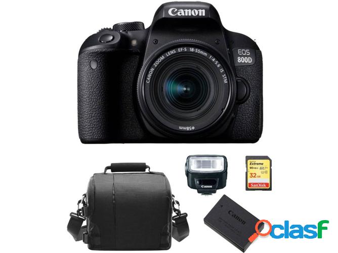 Kit Cámara Réflex CANON EOS 800D EF-S 18-55mm F4-5.6 IS