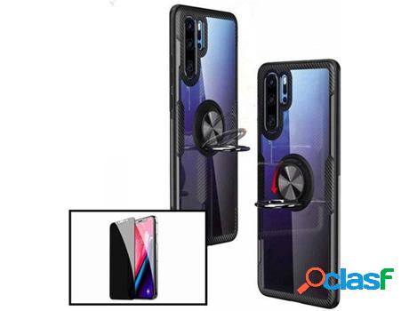 Kit Funda y Protector de Cristal Templado Huawei P30 Lite
