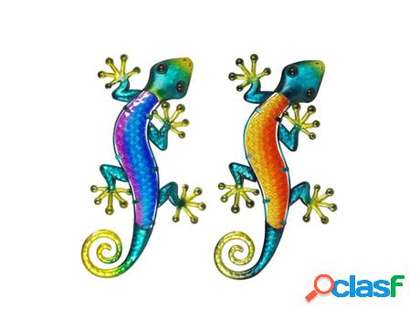 Lagarto Dos Colores Distintos Incluye 2 Unidades Adorno