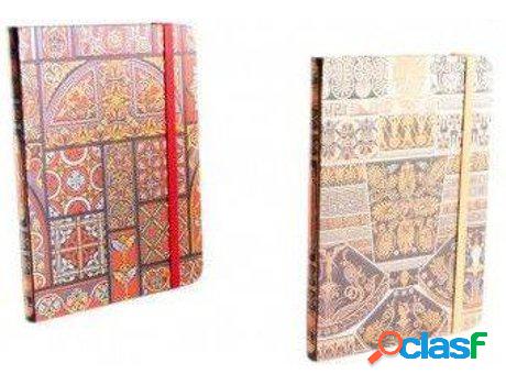 Libreta HOGAR Y MÁS Cartón Con Goma Étnico (13,50 x 18